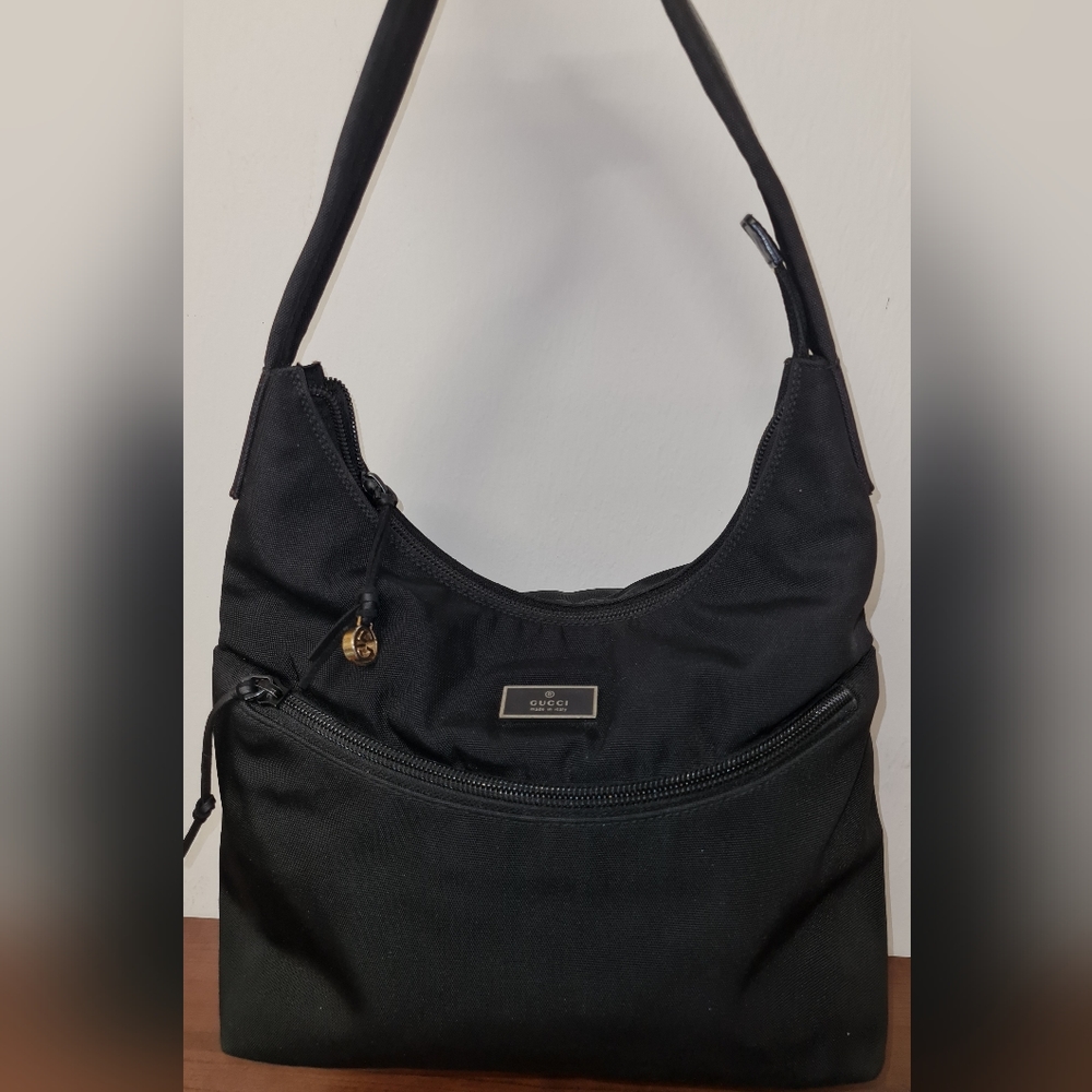 Gucci Black cloth shoulder bag